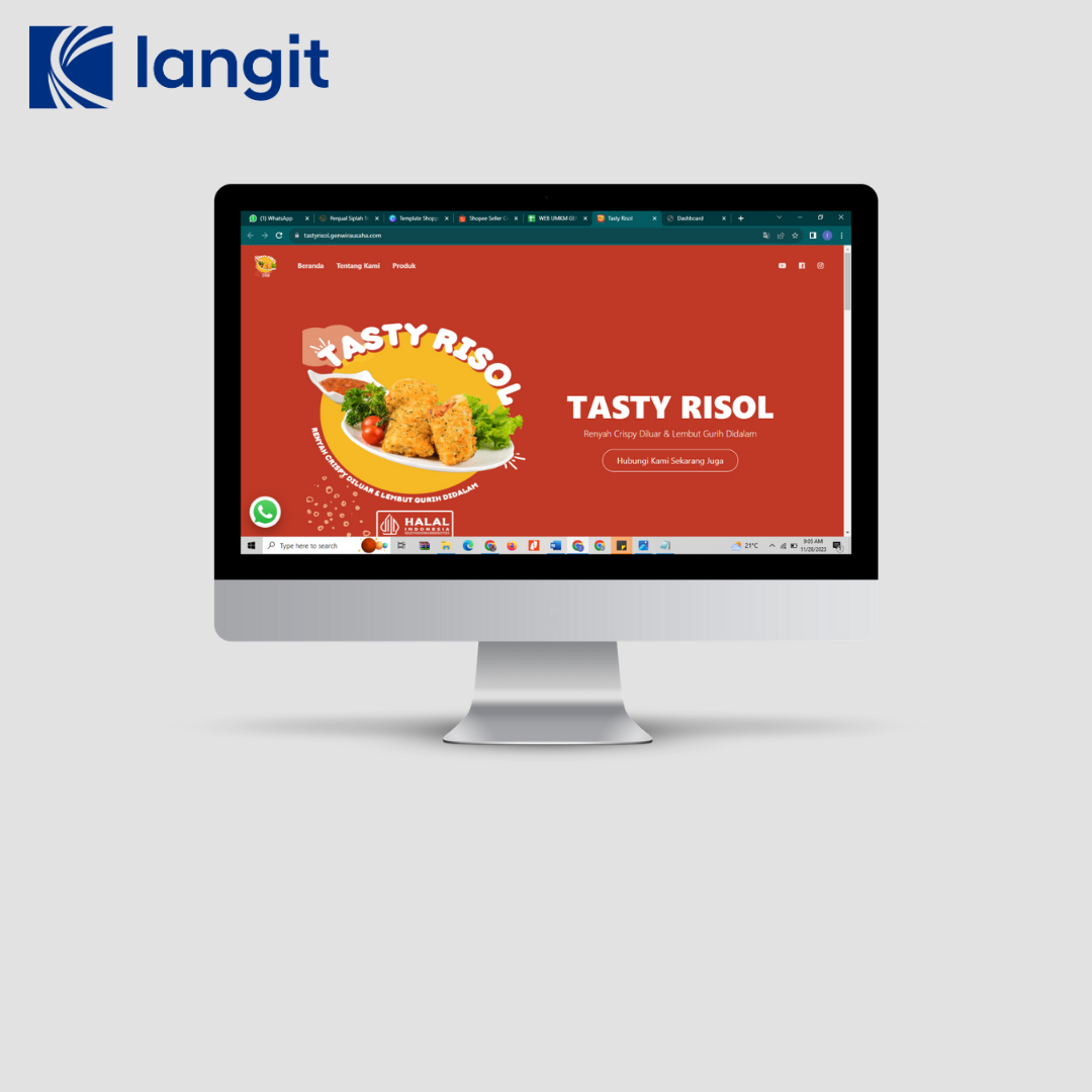 Pembuatan Landingpage UMKM Gen Wirausaha Milenial